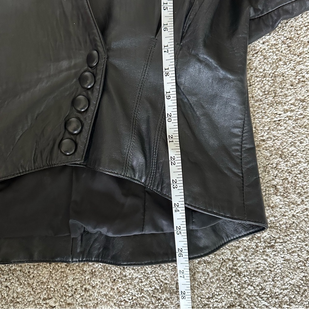 Wilson Black Leather Jacket Size Large - Picture 7 of 8